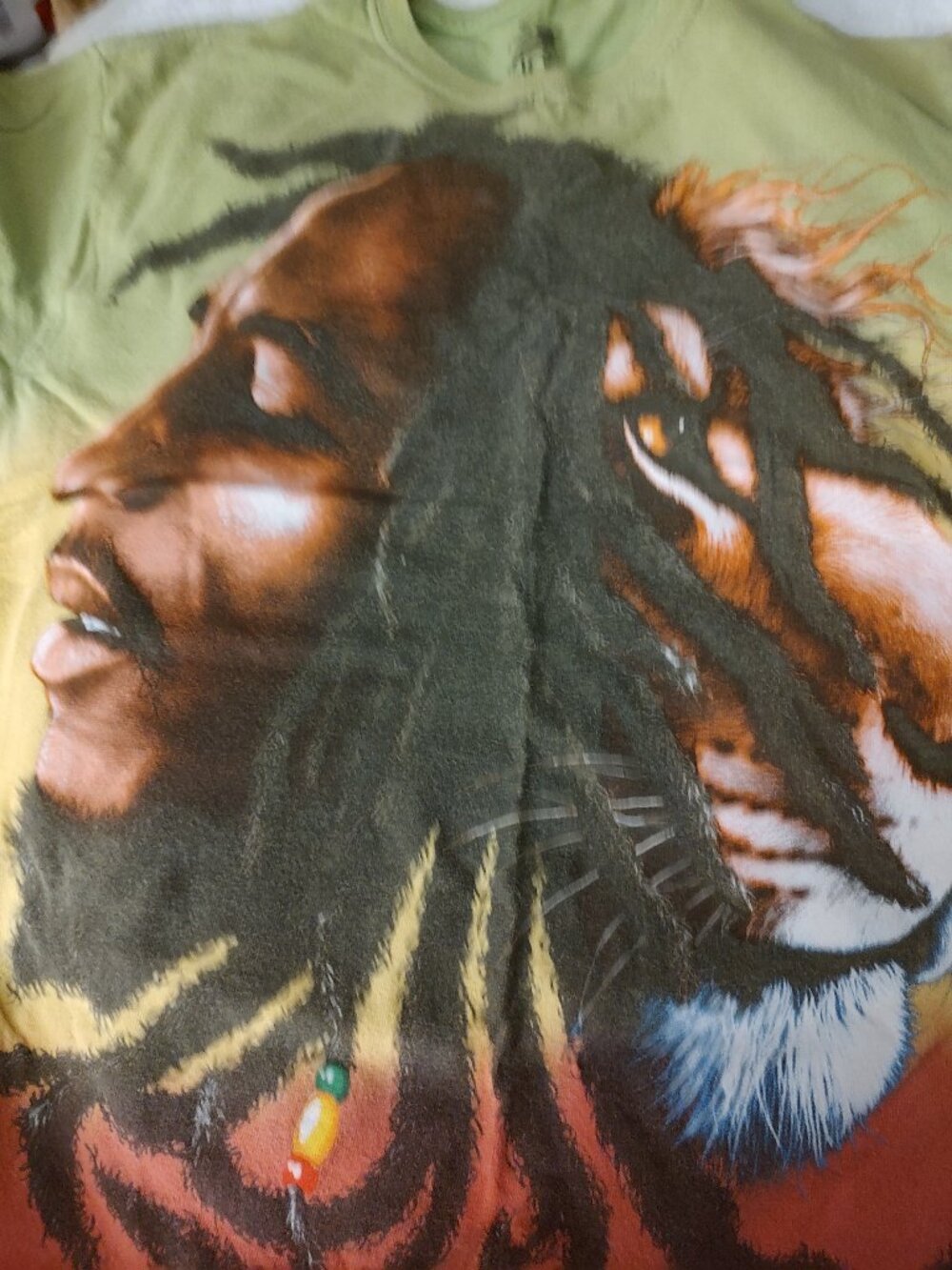 BOB MARLEY tie dyed T-shirt medium